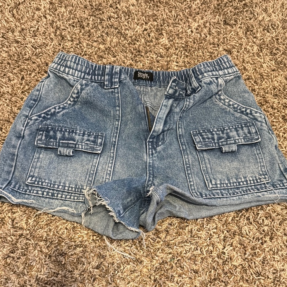 South Pole Blue Jean Shorts Elastic Waistband